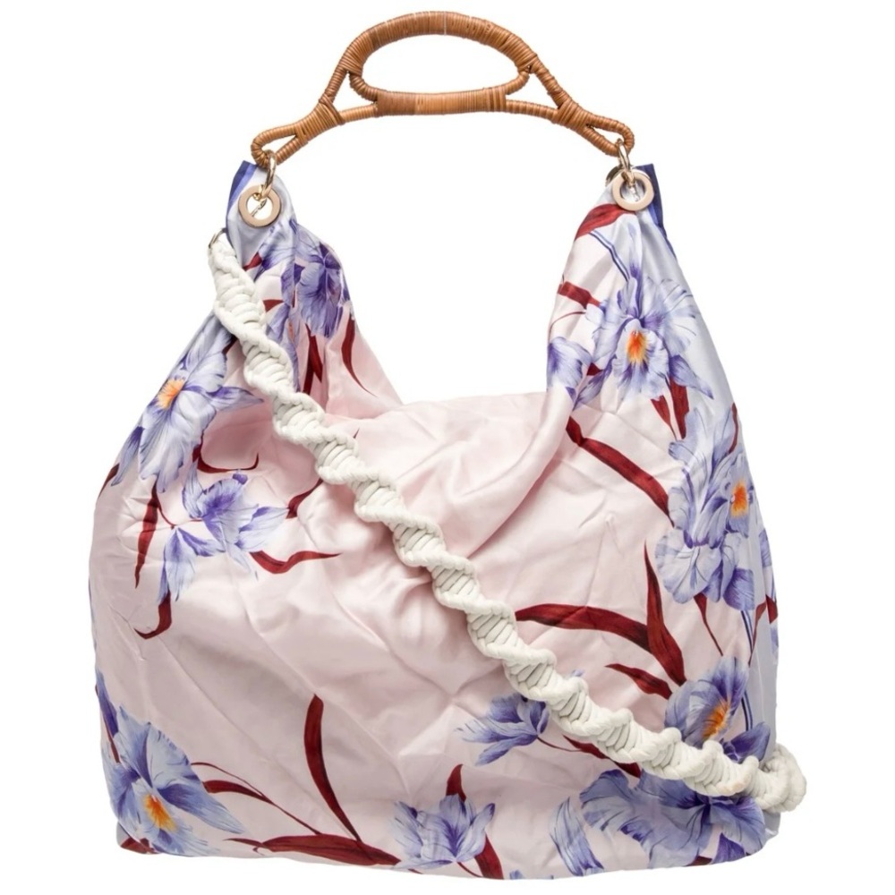 Zimmermann Pink Floral Hobo Bag